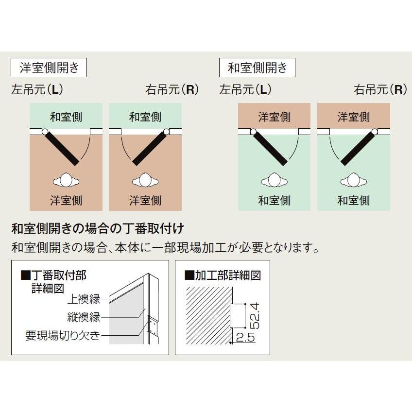 LIXIL 戸襖ドア 片開きドア BTH-LAA 鍵無し 和室側開き 2×4工法 LIXIL 戸襖ドア 片開きドア BTH-LAA 鍵無し 和室側開き 2×4工法