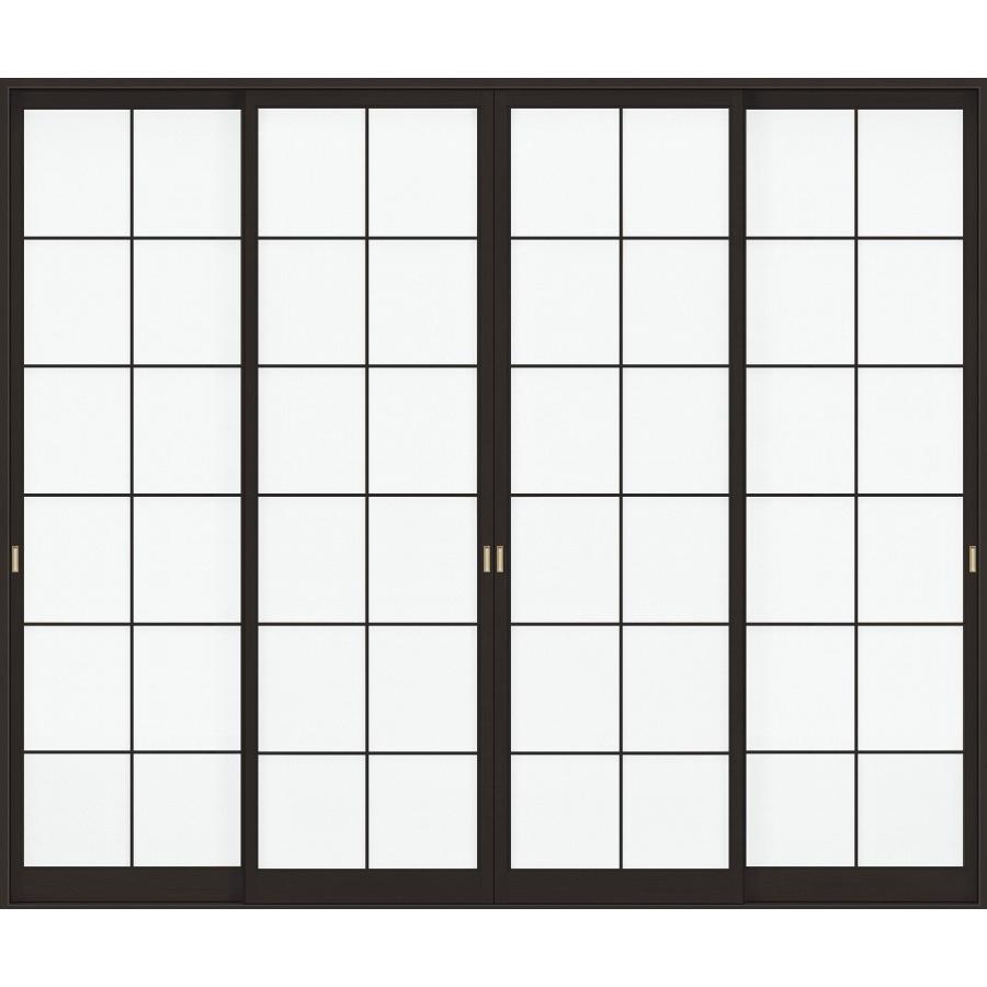 新春セール 特注 和障子 紙貼障子 引違い戸 4枚建て SKHH-CA3 荒間 テラスタイプ W：2，120-4，030mm × H：1，518-2，293mm 新和風 【RIZ2112580891】(74070円)