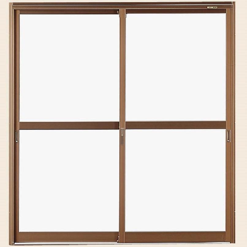 店舗引戸 内付型 2枚建て 中桟付き ランマなし 16518 W：1,690mm × H：1,818mm 店舗 引戸 土間 LIXIL リクシル TOSTEM トステム | 