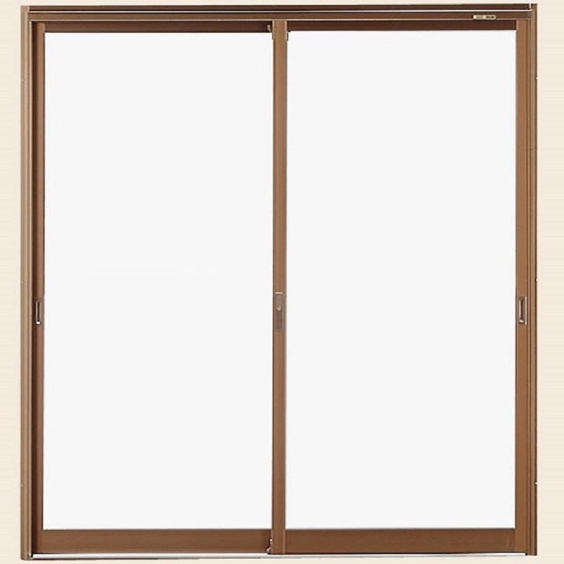 店舗引戸 内付型 2枚建て 1枚ガラス仕様 ランマなし 16522 W