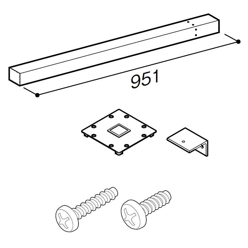 柱セット 56柱直付けタイプ コーナー用 / H：1,000タイプ WKF□125 LIXIL リクシル TOSTEM トステム | 