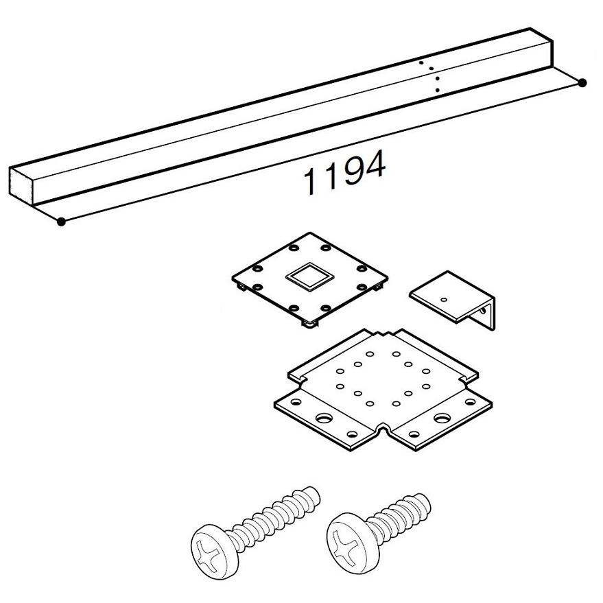 柱セット 56柱直付けタイプ コーナー用 / H：1,100タイプ WKF□126 LIXIL リクシル TOSTEM トステム | 