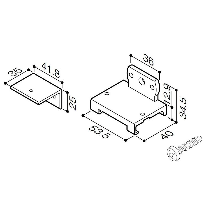 壁取付け金具 / 入数：2 WKF□201 LIXIL リクシル TOSTEM トステム | 