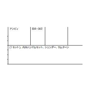 把手セット/１セット入り 部品色：グレー系 YLP476AR  交換用 部品 Lixil リクシル TOSTEM トステム |  | 01