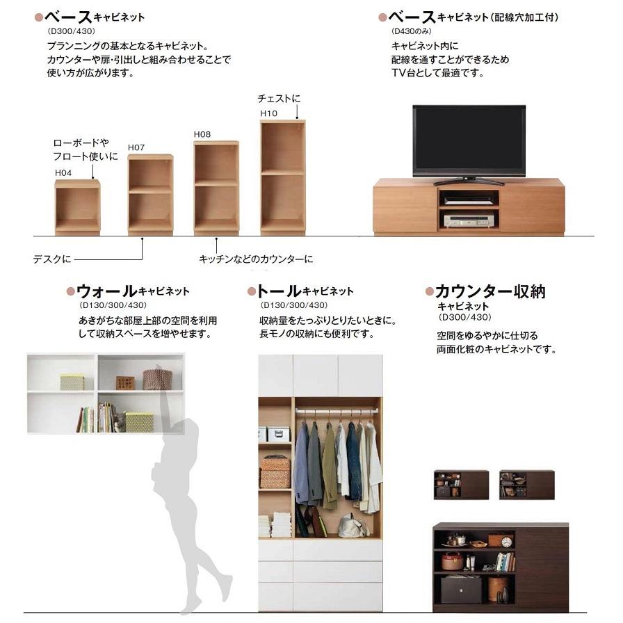 LIXIL（リクシル） ベースキャビネット配線穴加工付 ヴィータス W165