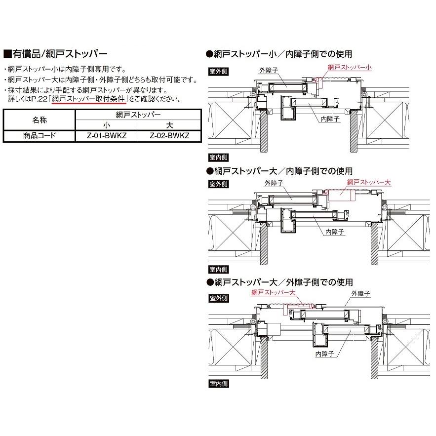 tste21様 リクエスト 3点 まとめ商品 LIXIL 網戸ストッパー 小 Z-01-BWKZ リクシル TOSTEM トステム