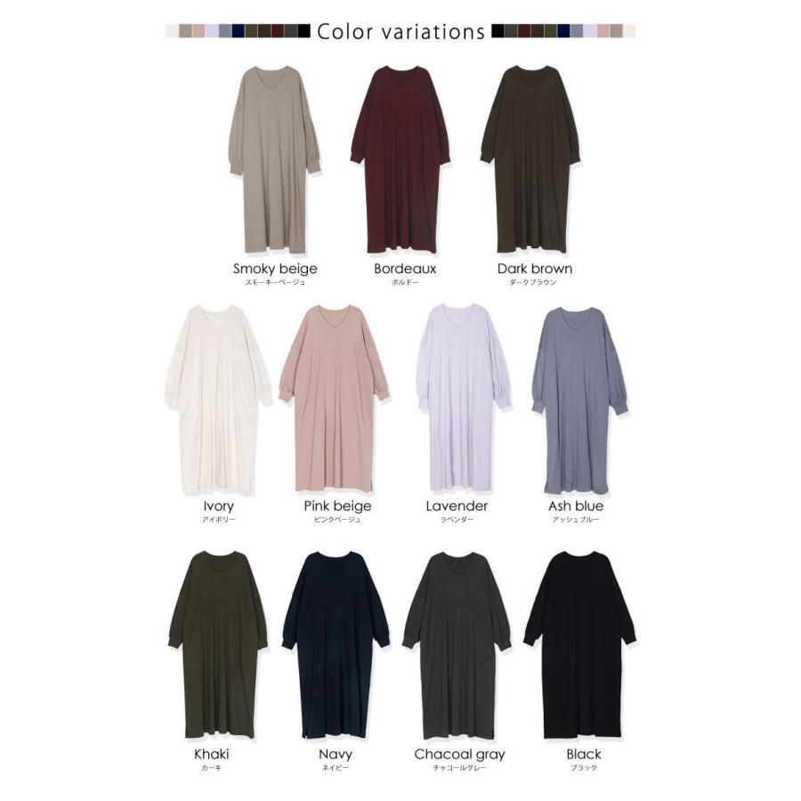 ワンピース lielie 綿100％ スムーステント ワンピース 体型カバー 着痩せ Le ciel clair