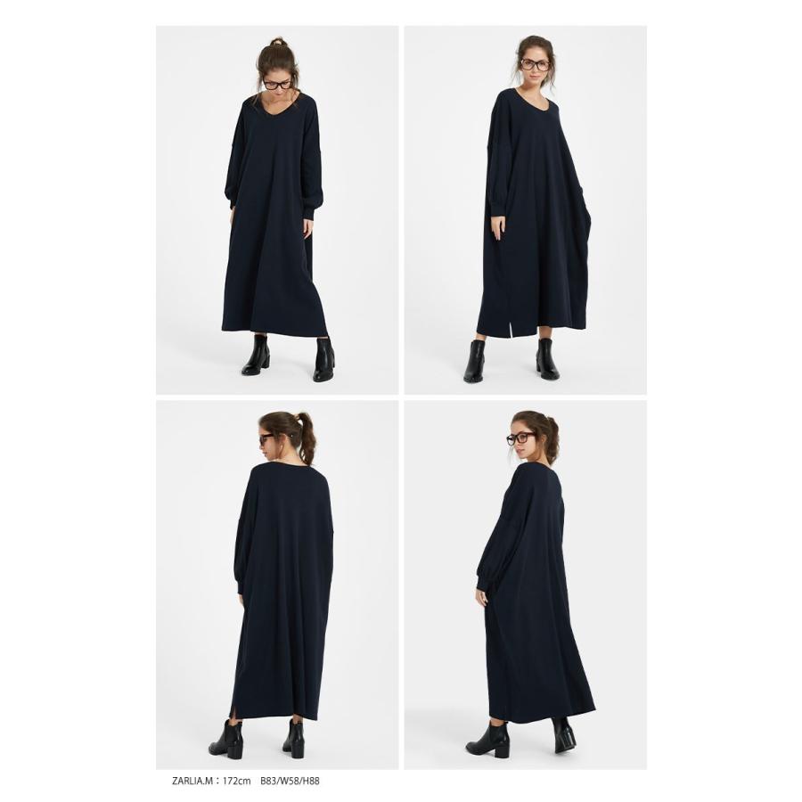 綿100％ スムーステント ワンピース 体型カバー 着痩せ Le ciel clair