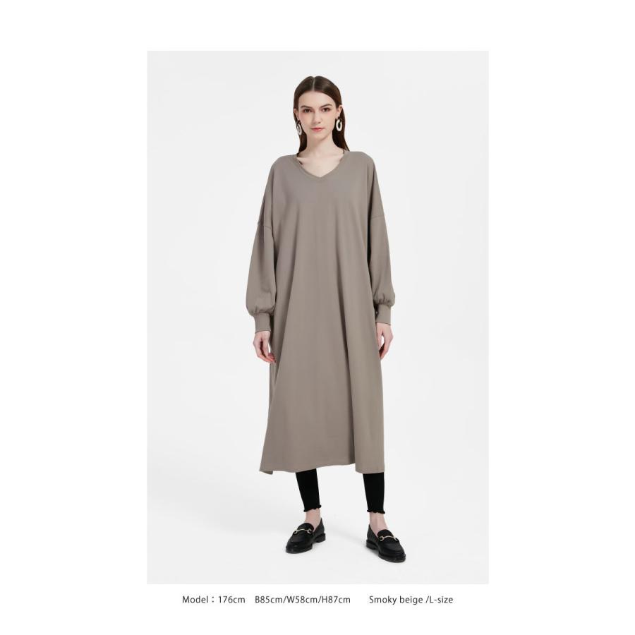 綿100％ スムーステント ワンピース 体型カバー 着痩せ Le ciel clair