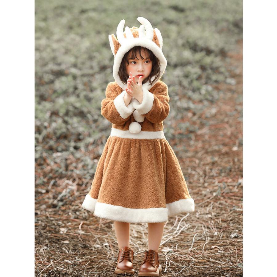 トナカイ ワンピース 子供用 衣装 モコモコ キッズ コスプレ Cy Fs0229 クレアオンライン 通販 Yahoo ショッピング