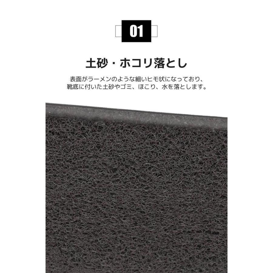 業務用 屋外玄関に最適 ヌードルフロアマット 玄関マット 屋外 90×120cm 泥落とし 屋外用ドアマット : クレアオンライン - 通販 ...