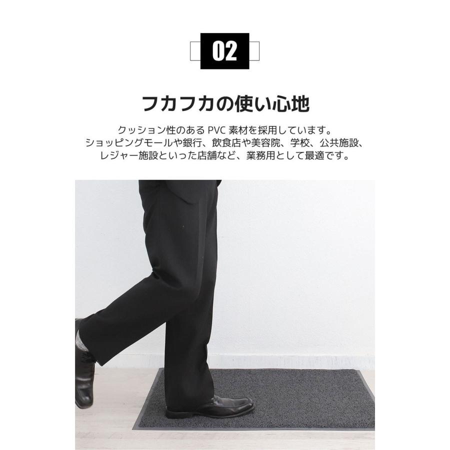 業務用 屋外玄関に最適 ヌードルフロアマット 玄関マット 屋外 90×120cm 泥落とし 屋外用ドアマット : クレアオンライン - 通販 ...
