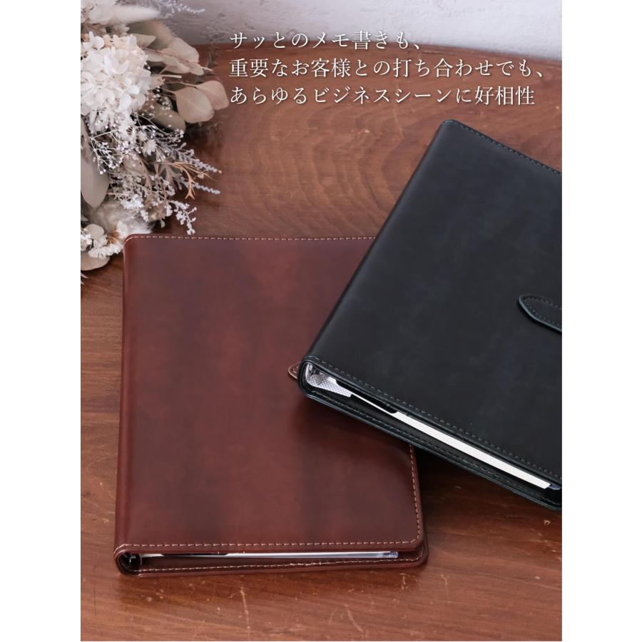 仕事用　手帳 A5 手帳 システム手帳 A5 便利な3点セット付き A5サイズ