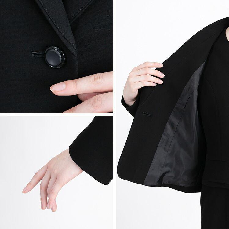 【送料無料/再入荷/洗える】 楽に脱着できる礼服2点スーツ 通年 9-15号 レディース 冠婚葬祭 喪服 礼服 葬式 葬儀 黒 マタニティ 授乳 前開き お宮参り 卒業式 |  | 12