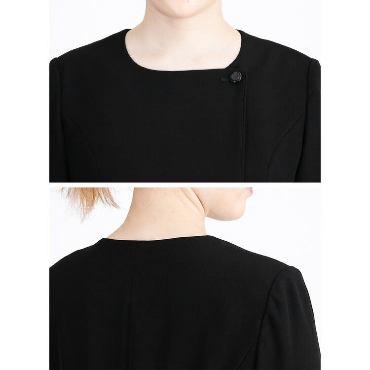 【送料無料/再入荷/洗える】 楽に脱着できる礼服2点スーツ 通年 9-15号 レディース 冠婚葬祭 喪服 礼服 葬式 葬儀 黒 マタニティ 授乳 前開き お宮参り 卒業式 |  | 13