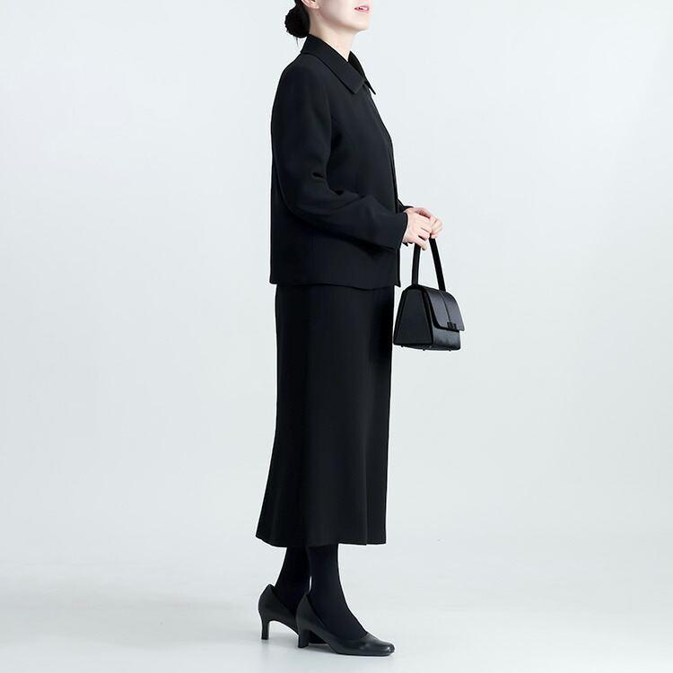 【即出】【送料無料】 美麗ブラックフォーマル3点スーツ 9-17号 洗える 黒 通年 レディース フォーマル スーツ ブラックフォーマル スカート 礼服 喪服 |  | 10