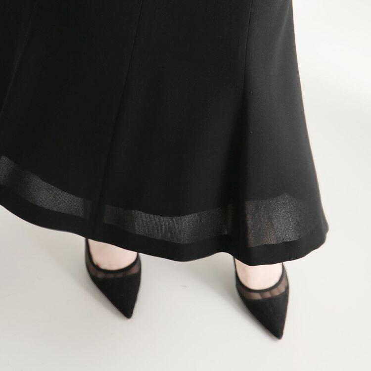 【送料無料/再入荷】 洗えるフォーマルスカート 通年 黒 7-17号 冠婚葬祭 入学式 卒業式 オフィス レディース フォーマル スカート ロングスカート 礼服 |  | 10