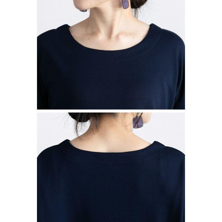 【送料無料/再入荷】楽過ぎなのにキレイめ、ロングチュニック 5色 M-L 洗える 長袖 レディース トップス チュニック カットソー |  | 13