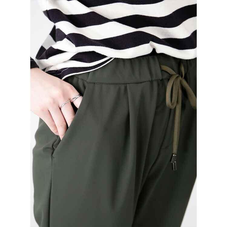 【送料無料/日本製】 メリル裏起毛ストレッチパンツ 3色 洗える レディースファッション ボトムス パンツ テーパード リラックス ウエストゴム 微起毛 |  | 09