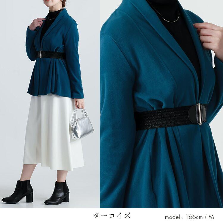 【送料無料】 発熱カーディガン 6色 M L 洗える 長袖 暖かい レディース トップス カーディガン カットソー ロング丈 大人 きれいめ 日本生地 春秋冬 |  | 11