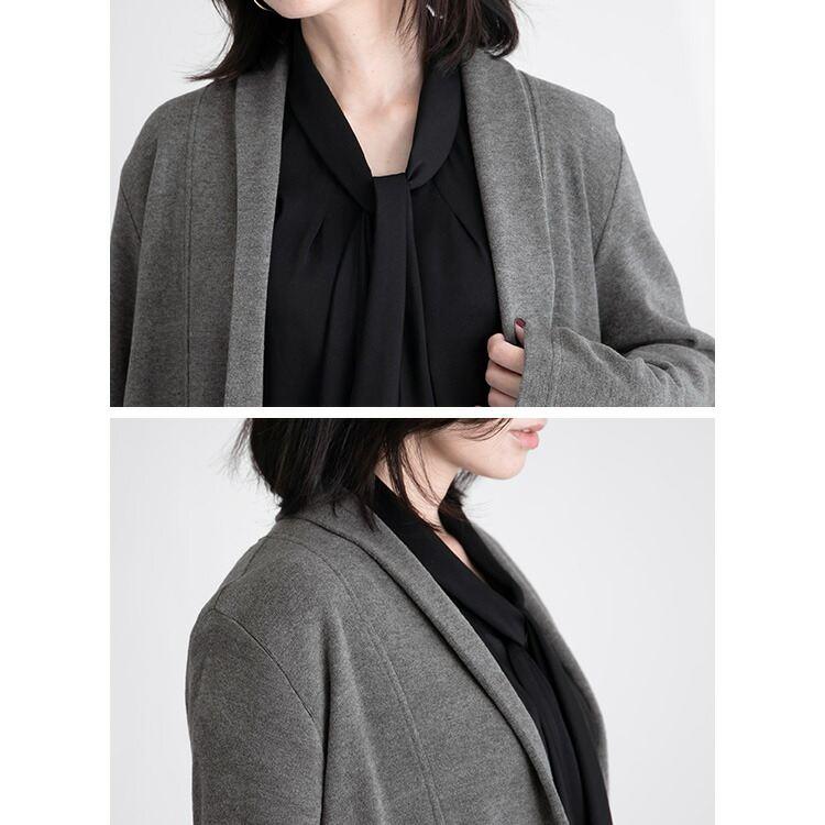 【送料無料】 発熱カーディガン 6色 M L 洗える 長袖 暖かい レディース トップス カーディガン カットソー ロング丈 大人 きれいめ 日本生地 春秋冬 |  | 14