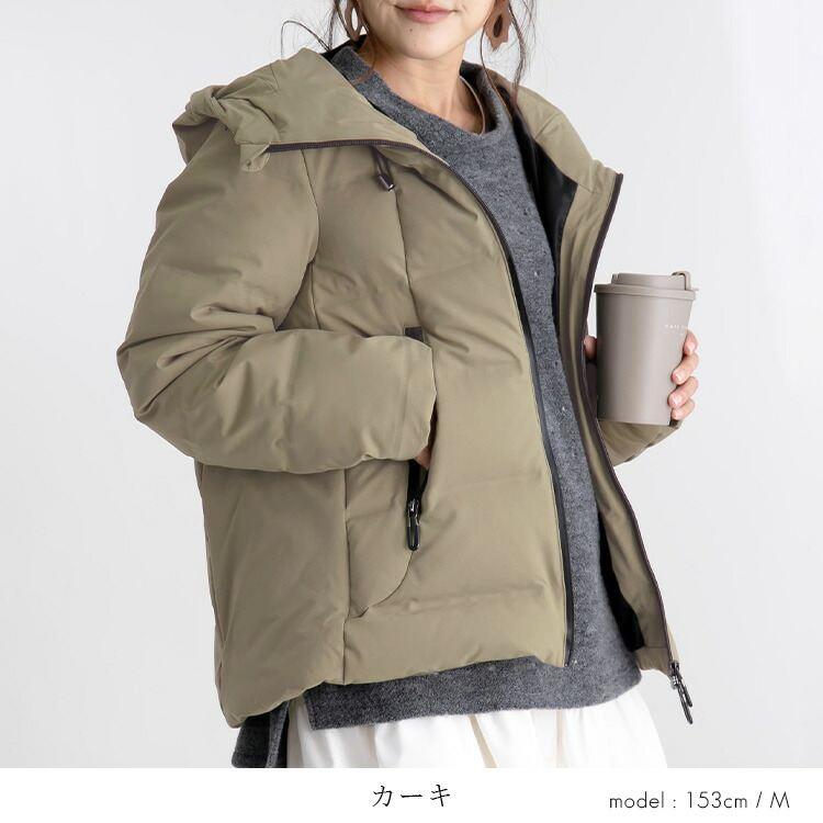 【送料無料/再入荷】 シームレスダウンコート 4色 M L 長袖 レディース アウター ジャケット コート ブルゾン ミリタリー ダウンジャケット |  | 10