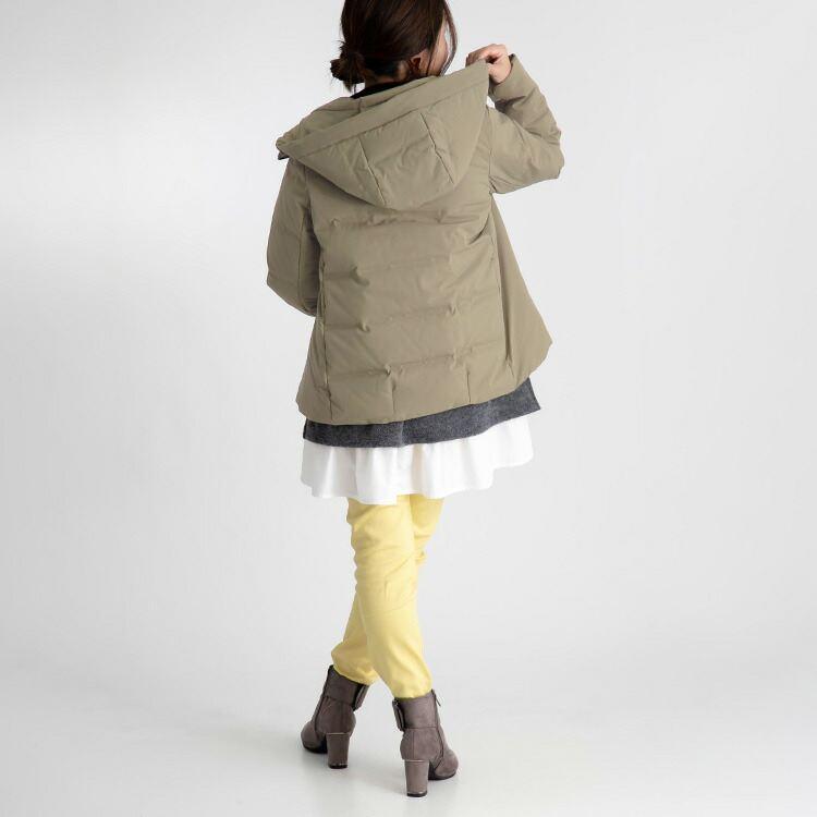 【送料無料/再入荷】 シームレスダウンコート 4色 M L 長袖 レディース アウター ジャケット コート ブルゾン ミリタリー ダウンジャケット |  | 11