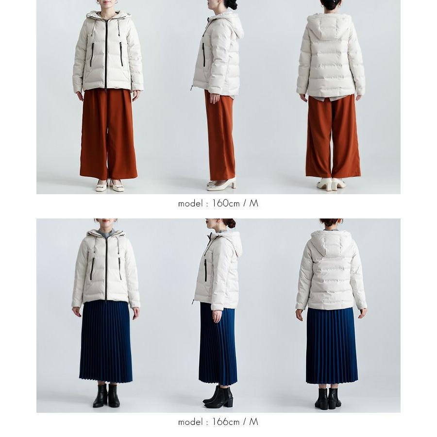 【送料無料/再入荷】 シームレスダウンコート 4色 M L 長袖 レディース アウター ジャケット コート ブルゾン ミリタリー ダウンジャケット ダウンコート |  | 16