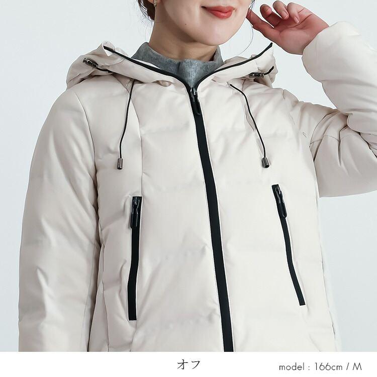 【送料無料/再入荷】 シームレスダウンコート 4色 M L 長袖 レディース アウター ジャケット コート ブルゾン ミリタリー ダウンジャケット ダウンコート |  | 06