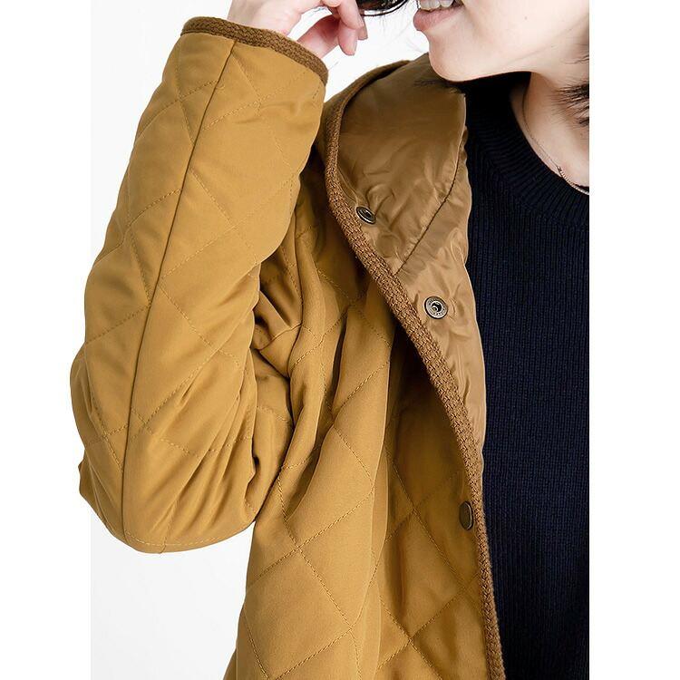 【再入荷】【送料無料】 ピーチタッチキルティングコート 6色 洗える 中わた 中綿 長袖 レディース アウター ジャケット コート 裏地あり フード キルト 軽量 |  | 13