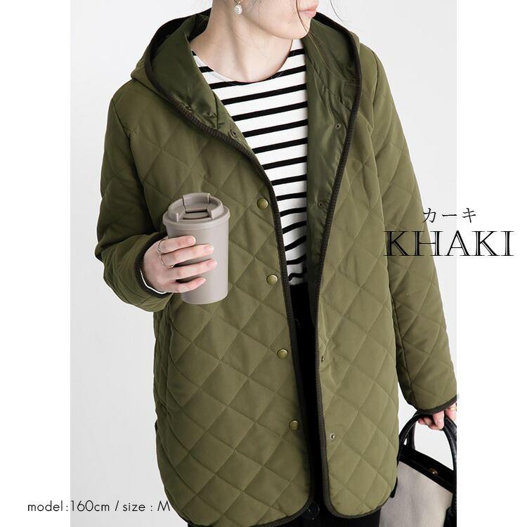 LIten キルティングコート peach 即日発送✨️ 送料無料/再入荷】 洗えるピーチタッチキルトコート 5色 M-LL 中わた