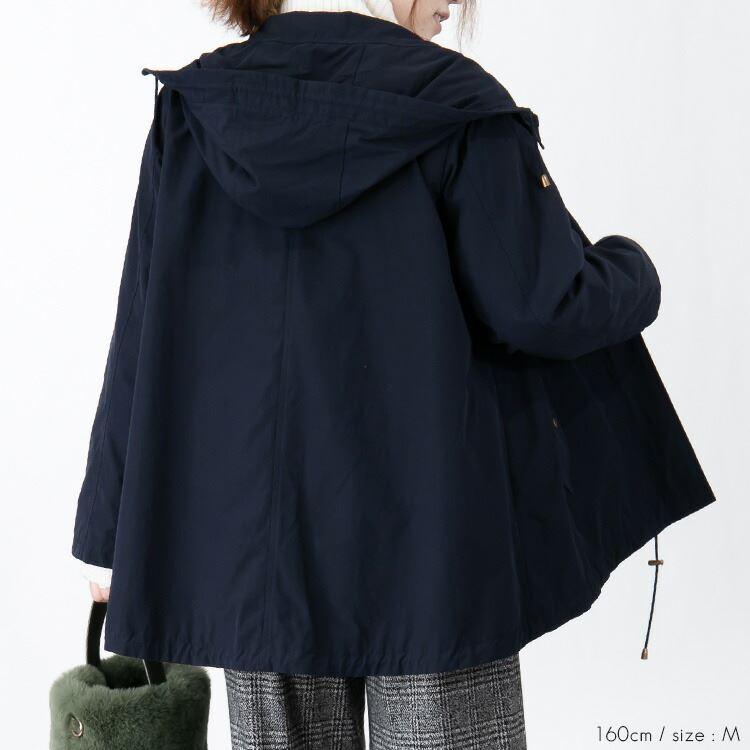 【送料無料】 きれいめモッズミドルコート 3色 M L 洗える 長袖 裏地付 フード レディース アウター コート ジャケット モッズコート マウンテンパーカ |  | 13