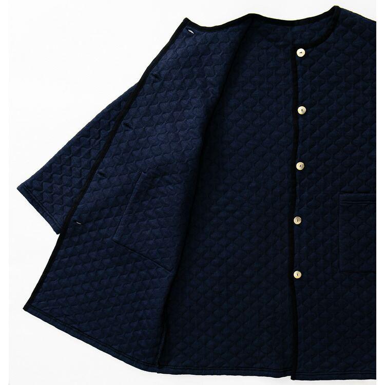 【送料無料】 ニットキルトコート M-3L 3色 洗える 長袖 レディース アウター コート ニット キルト キルティングコート セットアップ ジャカード編み |  | 17