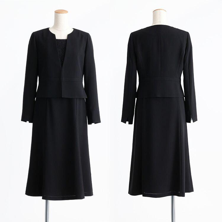 【送料無料/即出/再入荷】 脱着が超ラク 前開き式 礼服 ワンピース 9号-17号 洗える 黒 レディース ブラックフォーマル ママ スーツ 冠婚葬祭 喪服 葬式 授乳 |  | 19
