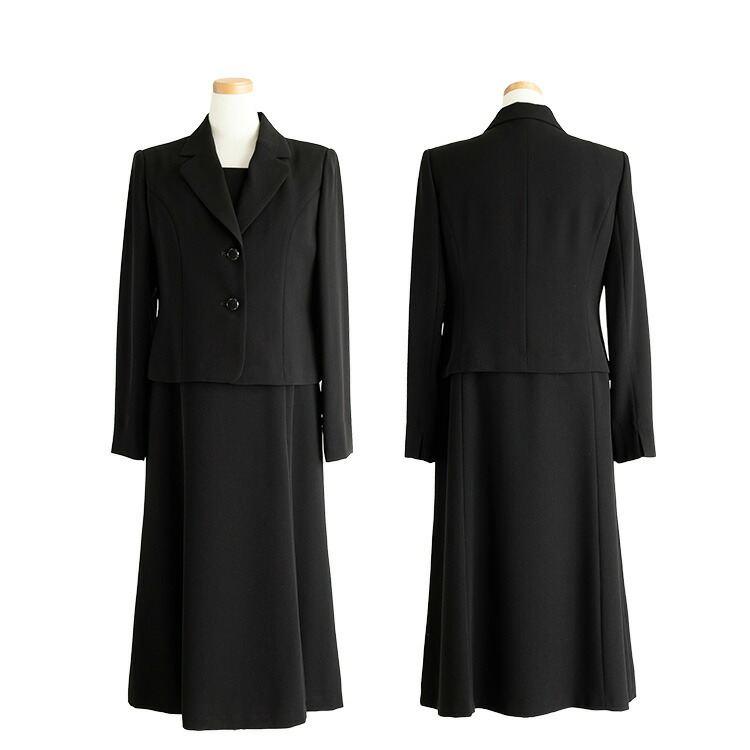 【送料無料/再入荷】 前開き式 礼服ワンピース 洗える 通年 9-15号 襟付き 喪服 礼服 卒業式 レディース ブラック フォーマル ママ スーツ ワンピース |  | 17