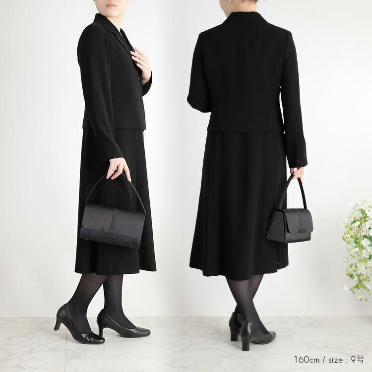 【送料無料/再入荷】 前開き式 礼服ワンピース 洗える 通年 9-15号 襟付き 喪服 礼服 卒業式 レディース ブラック フォーマル ママ スーツ ワンピース |  | 05