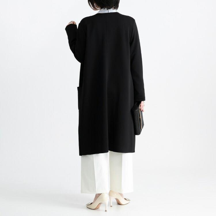 【送料無料/再入荷】 美映えするストレッチコート 3色 M L 洗える レディース アウター コート ストレッチ トッパー 長袖 無地 上品 キレイめ 体型隠し 春秋 |  | 14