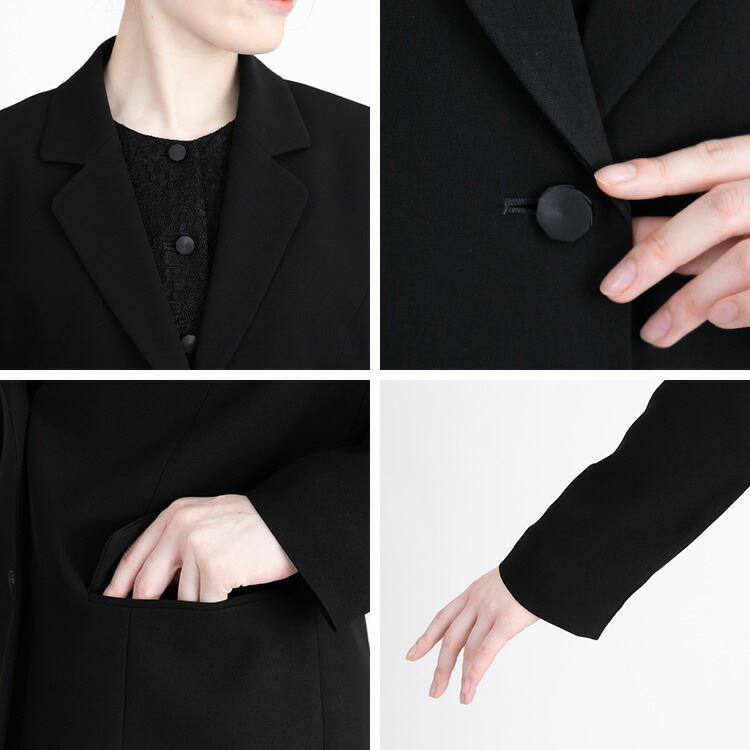 送料無料/即日出/再入荷】 洗えるブラックフォーマル3点スーツ 通年 9