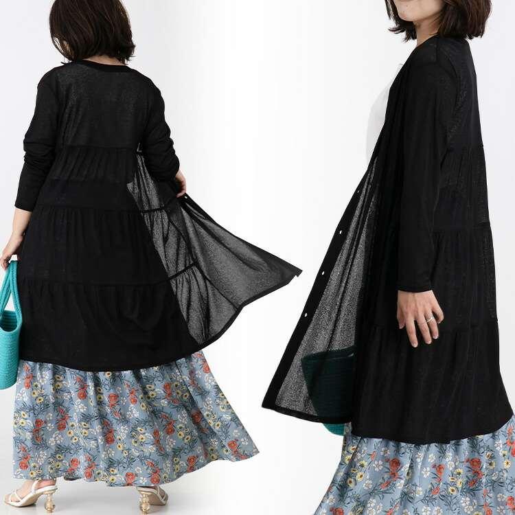 【送料無料/再入荷】 サラサラした肌触りのVネックカーディガン 5色 洗える トップス カーディガン レディース アウター きれいめ ロング |  | 15