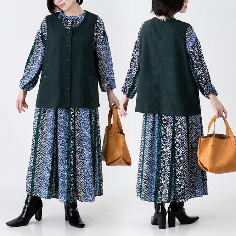 【送料無料】 微起毛ツイルベスト 5色 洗える 秋 冬 レディース トップス ベスト ツイル 微起毛 高見え 重ね着 レイヤード 体型カバー 着痩せ ポケット付き 8053 |  | 10