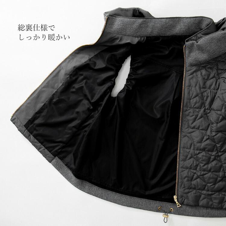 【送料無料/再入荷】 星柄キルトの中綿ベスト 3色 M L レディース アウター ベスト 中わた 袖無し 寒さ対策 体型カバー 体型隠し オシャレ 星柄 |  | 16