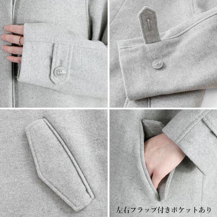 【キャメルがラスト6着のみ】【送料無料】【イタリア生地】 イタリアウールコート M-LL 長袖 レディース アウター コート ロング丈 フード付き ウール 裏地付き |  | 15