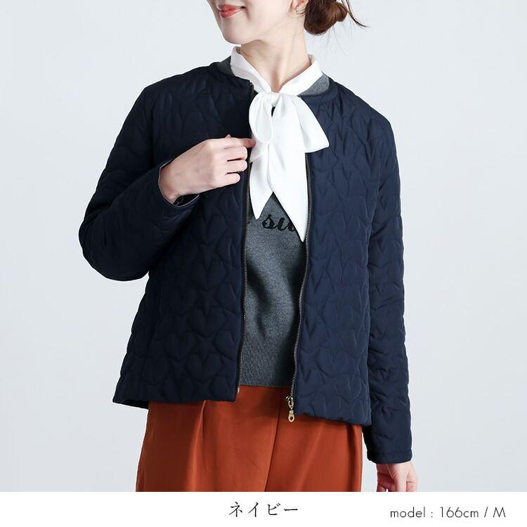 【登場】【送料無料/再入荷】 星柄キルトの中綿ジャケット 4色 M L 長袖 中綿 レディース アウター ジャケット コート ブルゾン 中わた 星柄 キルティング |  | 13