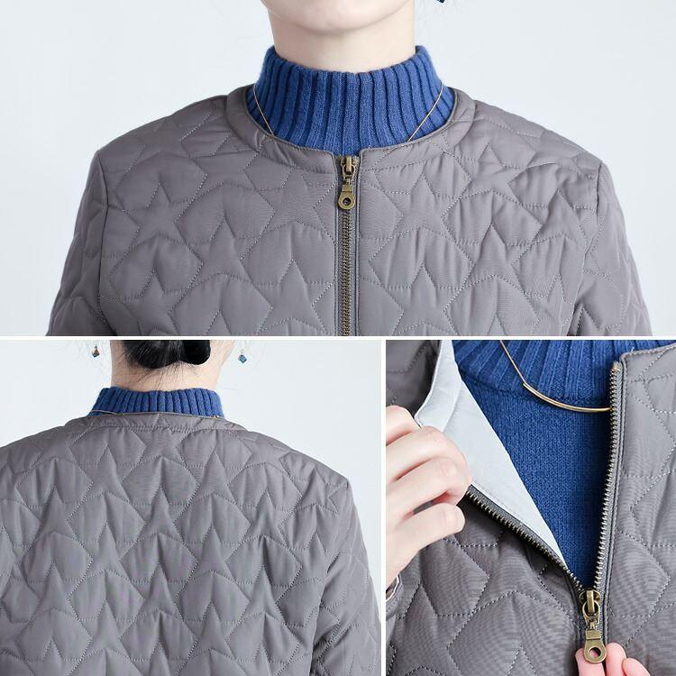 【登場】【送料無料/再入荷】 星柄キルトの中綿ジャケット 4色 M L 長袖 中綿 レディース アウター ジャケット コート ブルゾン 中わた 星柄 キルティング |  | 15