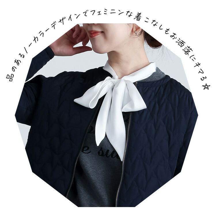 【登場】【送料無料/再入荷】 星柄キルトの中綿ジャケット 4色 M L 長袖 中綿 レディース アウター ジャケット コート ブルゾン 中わた 星柄 キルティング |  | 06