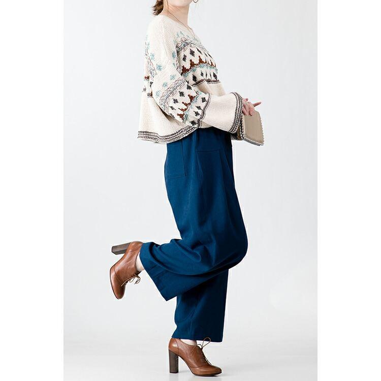 【値下げ/送料無料】 大人のリラックスコクーンパンツ 5色 M-LL 洗える 防シワ レディース ボトムス パンツ ワイドパンツ コクーンパンツ ウエストゴム |  | 11