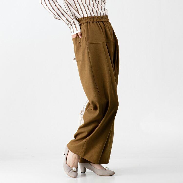 【値下げ/送料無料】 大人のリラックスコクーンパンツ 5色 M-LL 洗える 防シワ レディース ボトムス パンツ ワイドパンツ コクーンパンツ ウエストゴム |  | 09