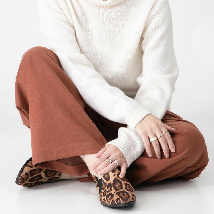 【送料無料/再入荷】ウール調ストレッチワイドパンツ 5色 M-3L 洗える 微起毛 レディース ボトムス パンツ ストレッチパンツ ワイドパンツ リラックスパンツ |  | 11