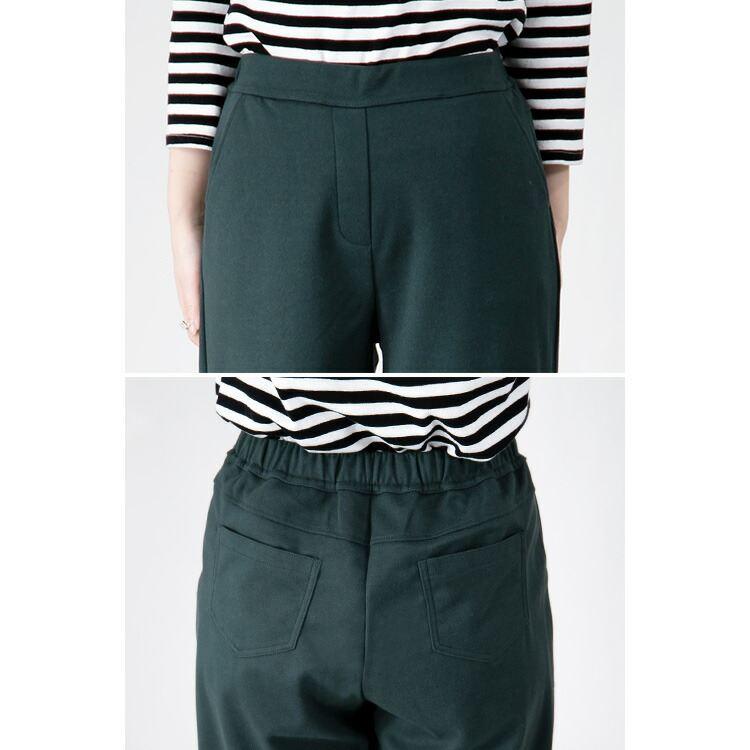 【送料無料/再入荷】ウール調ストレッチワイドパンツ 5色 M-3L 洗える 微起毛 レディース ボトムス パンツ ストレッチパンツ ワイドパンツ リラックスパンツ |  | 16