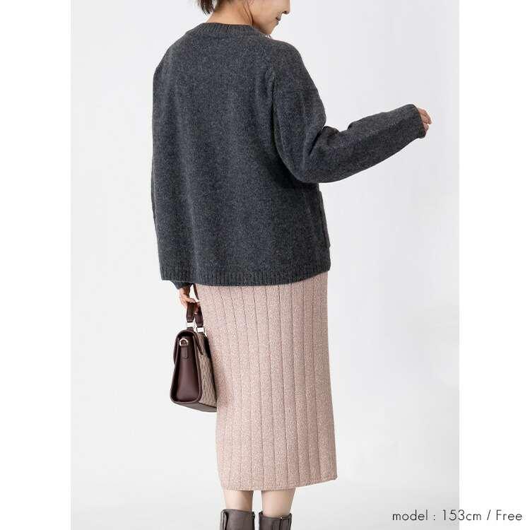 【送料無料/再入荷】 ベビーキャメル100％ニットカーディガン 4色 長袖 レディース トップス ニット カーディガン セーター チクチクしない 獣毛 冬 |  | 10